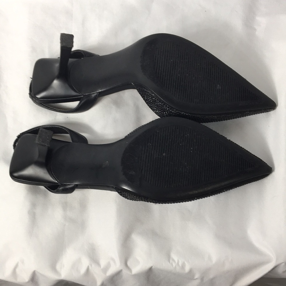 Anne Klein Iflex Women’s Black Sequins Heel Strap Pumps Size 8 Great Condition - Picture 11 of 11